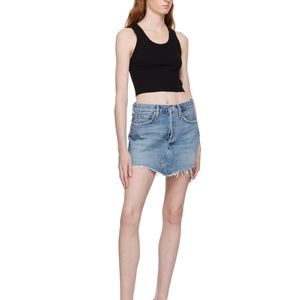 NEW Agolde Blue Parker Denim Miniskirt